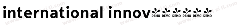 international innov字体转换